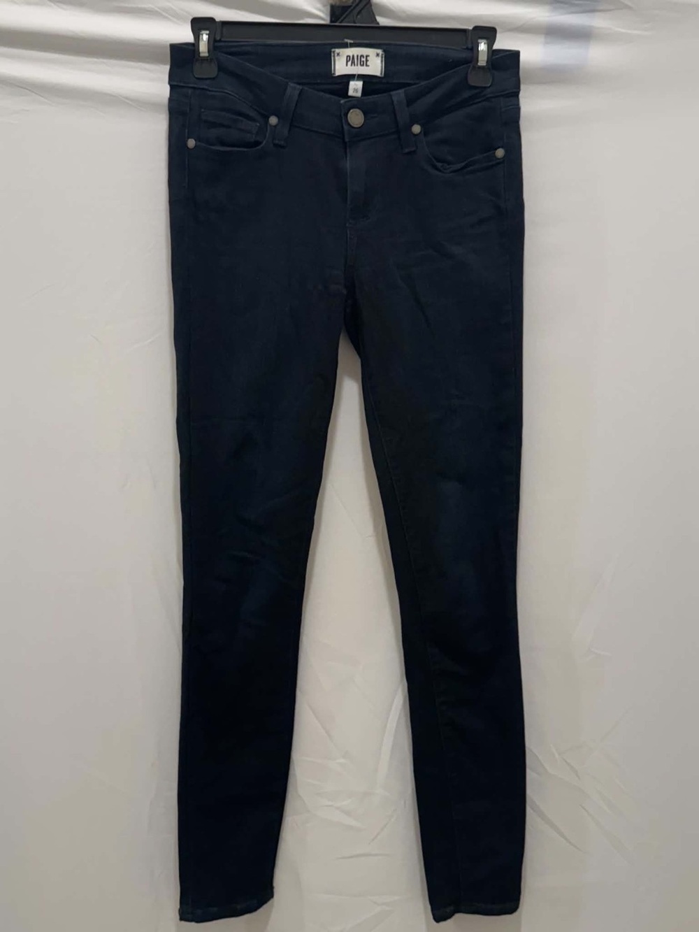 PAIGE Women's Verdugo Ultra Skinny Jeans Dark Blue Size 26
